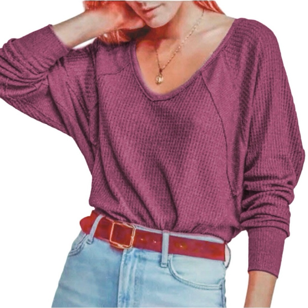 Free People Santa Clara Thermal in Mulberry. 💜